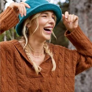 american eagle brown sweater with hood | size S | worn once